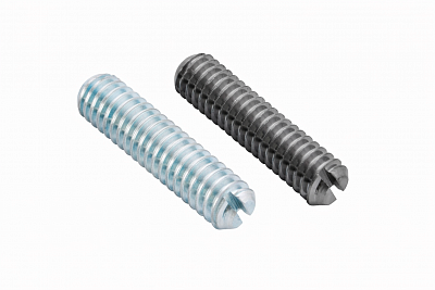 Винт установочный DIN 551 с плоским концом и прямым шлицем