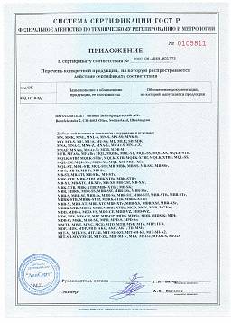 Сертификат на Дюбель Mungo нейлоновый с бортиком MNK 3