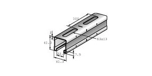 MQ-41 Профиль монтажный одиночный